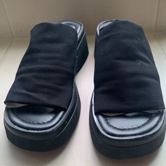 Steve Madden Step In Fabric Slinky Black Size 6 - Picture 1 of 5